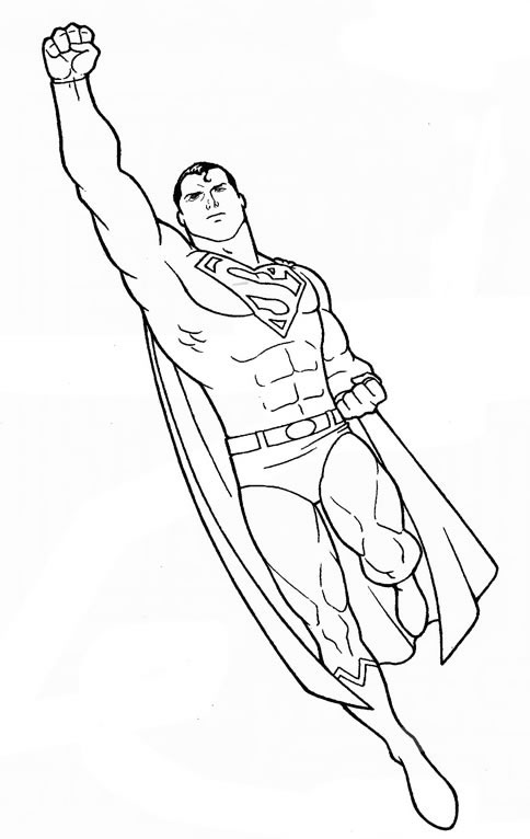 Disegno di Superman Supereroe da colorare