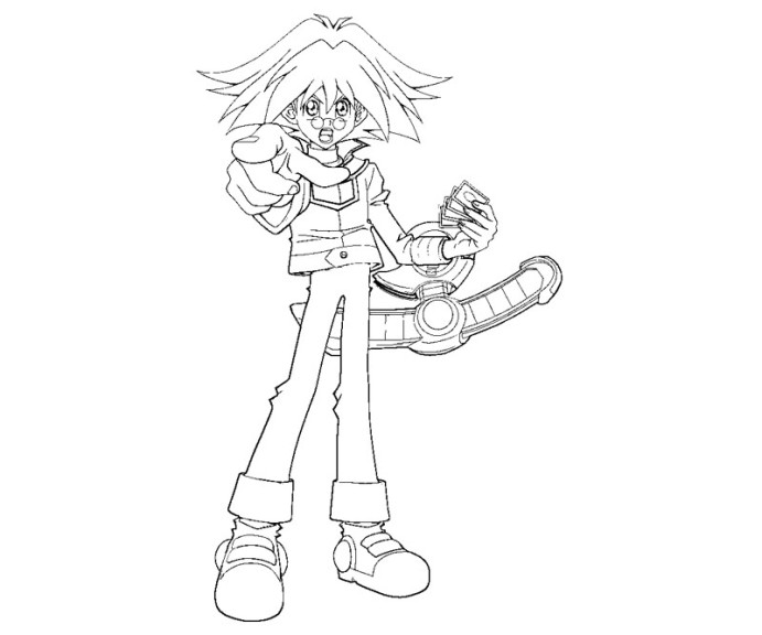 Syrus Truesdale Yu Gi Oh coloring page