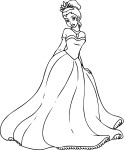 Disegno di Principessa Tiana da colorare 2