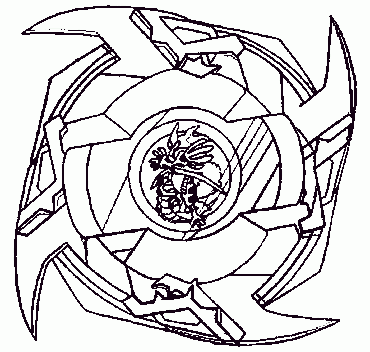 Coloriage toupie Beyblade