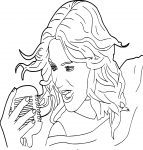 Coloriage Violetta chante