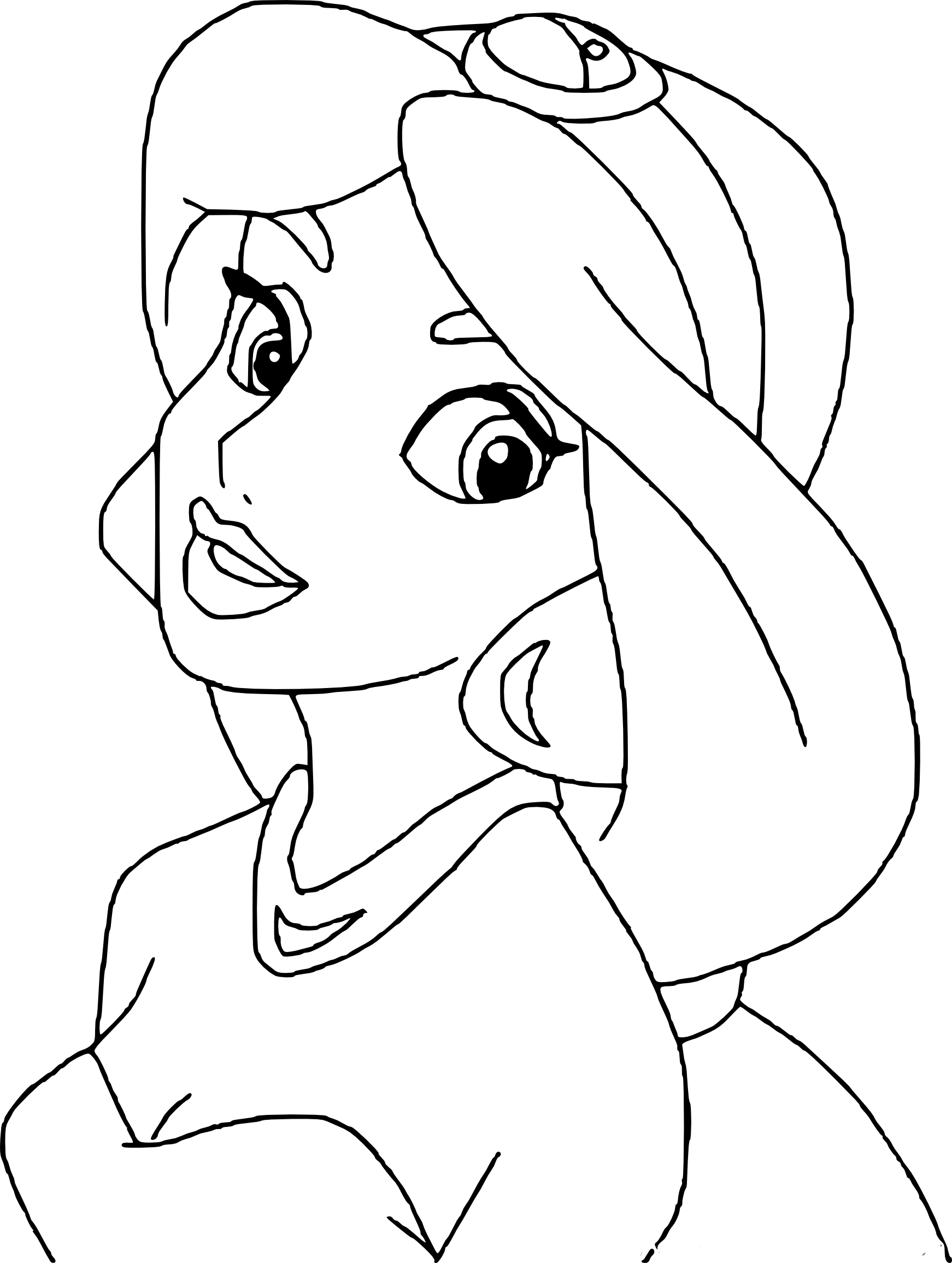 Jasmine Face coloring page