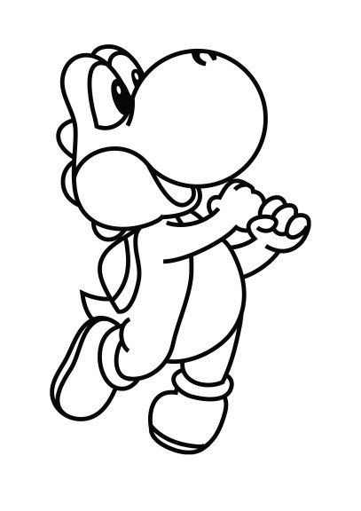 Yoshi coloring page