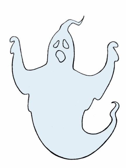 Disegno di Fantasma per Halloween da colorare