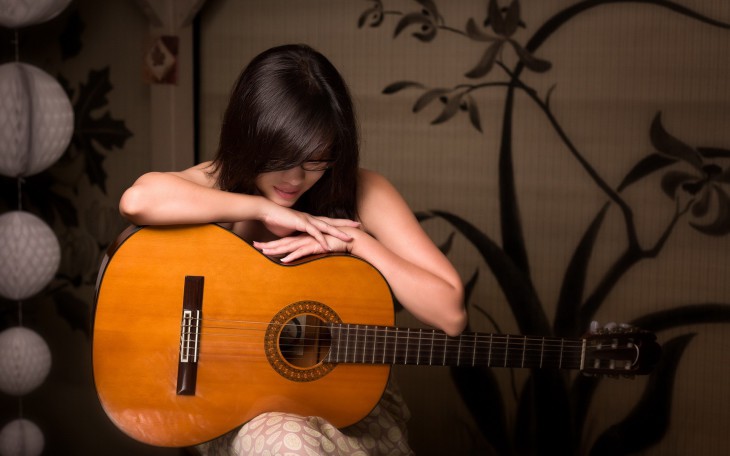 Filette With A Guitar