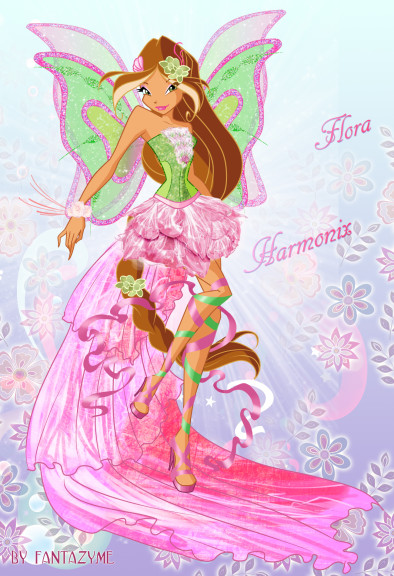 Disegno di Principessa Flora Harmonix da colorare