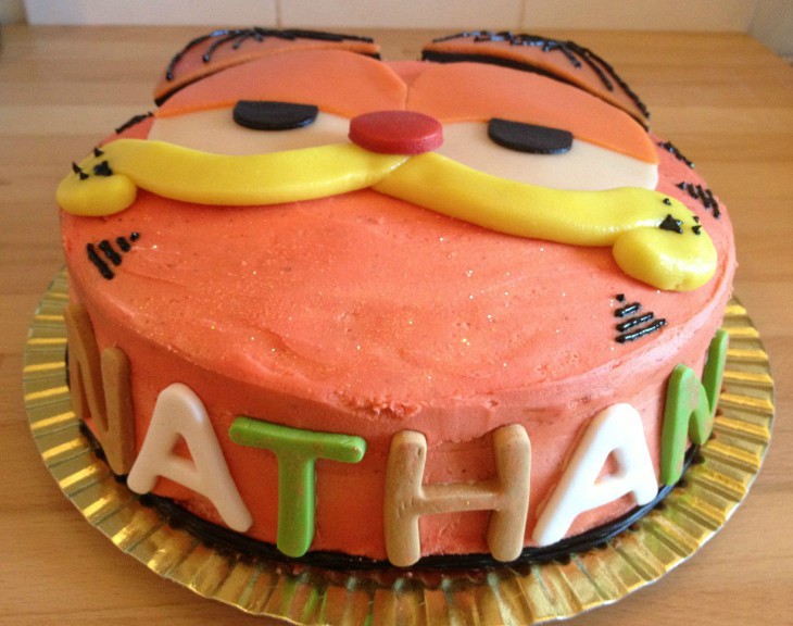 Disegno di Torta Garfield da colorare