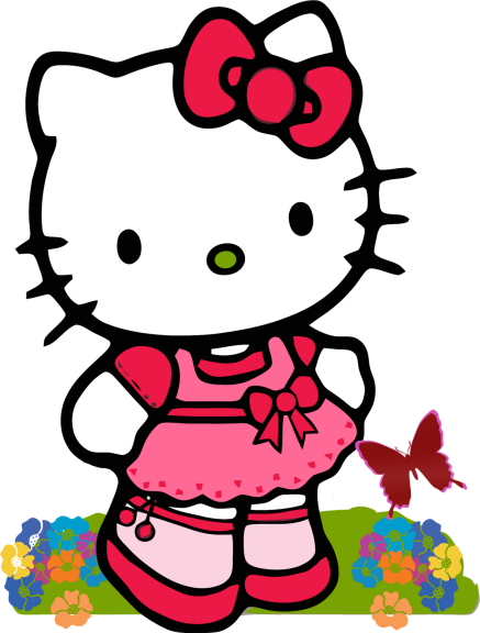 Disegno di Uccelli di Hello Kitty da colorare