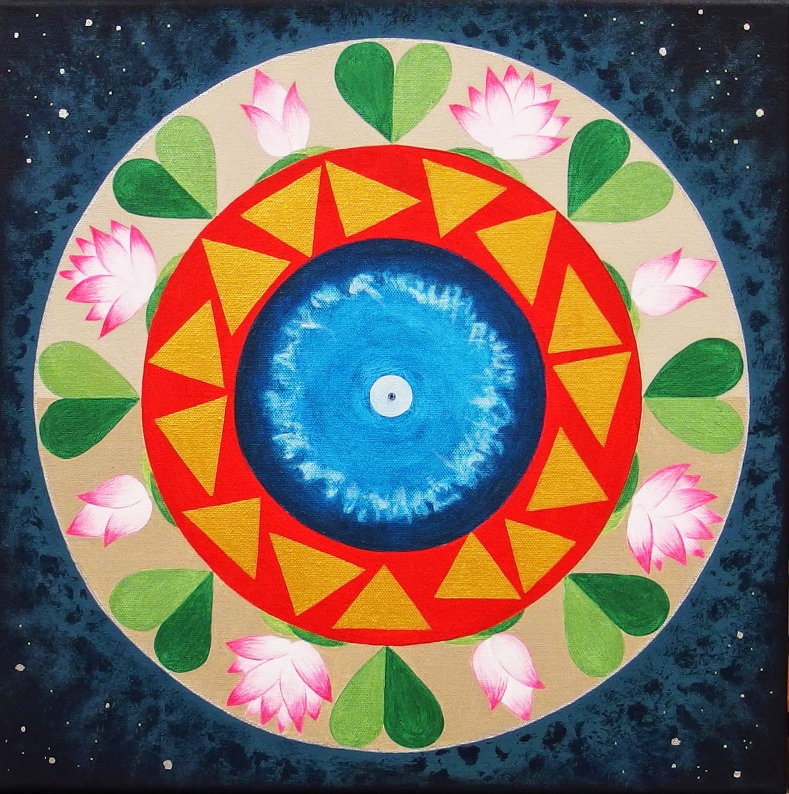 Disegno di Cerchio Mandala da colorare