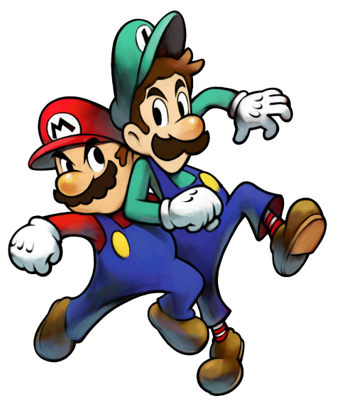 Disegno di Mario e Luigi da colorare