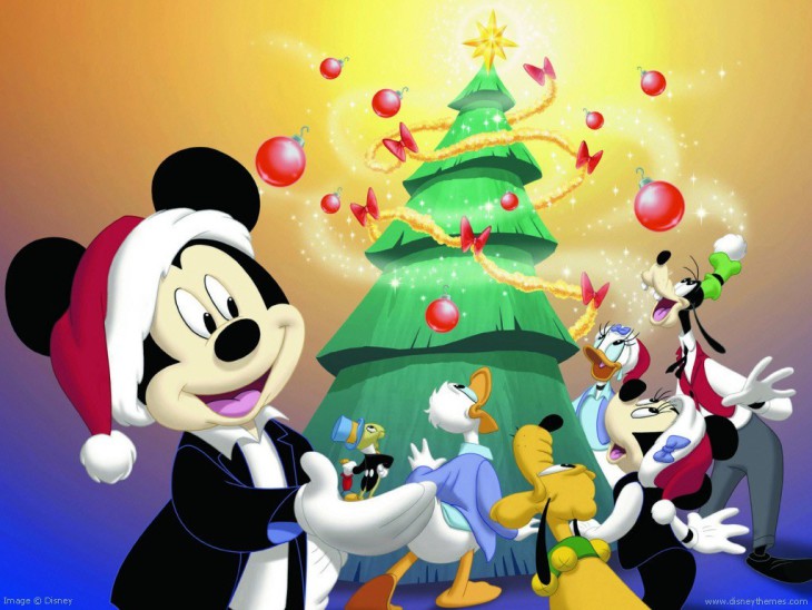 Pagina Di Natale Di Topolino Pippo Da Colorare