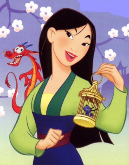 Hua Mulan Disney Pagina Da Colorare