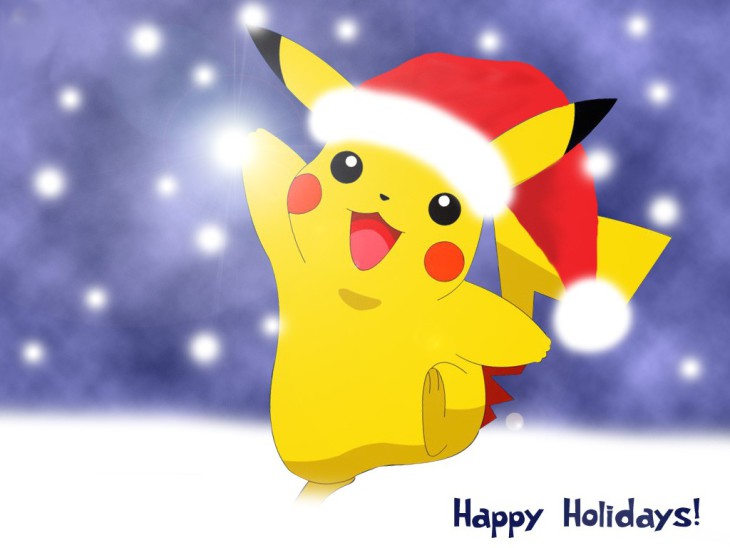 Disegno di Pokemon Natale da colorare