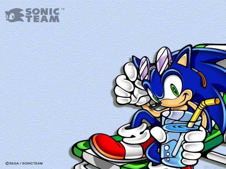 Disegno di Sonic In The Sun da colorare