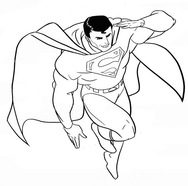Disegno di Superman libero da colorare