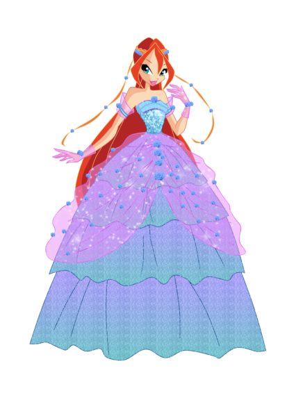 Disegno di Principessa Winx in fiore da colorare