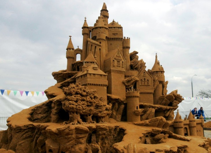 Disegno di Castello di sabbia da colorare