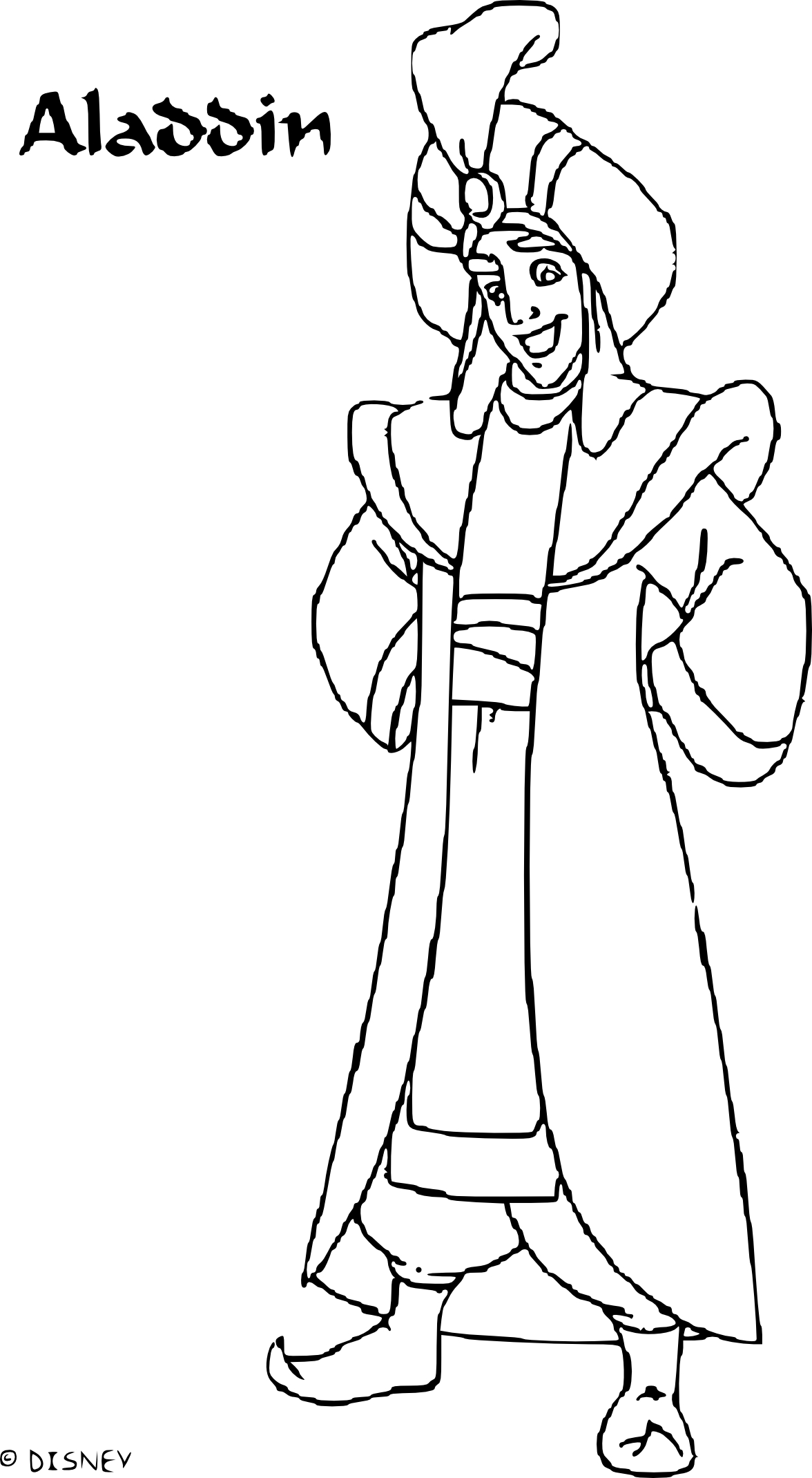 Aladdin The Prince coloring page