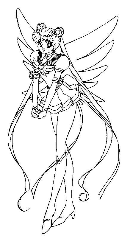 Sailor Moon Angel coloring page