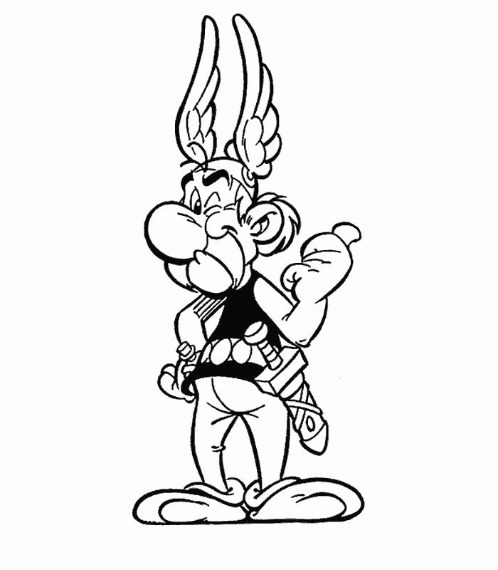 Asterix coloring page