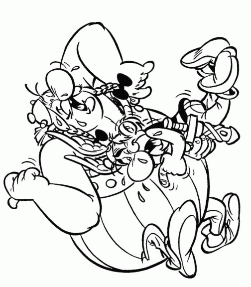 Coloriage Asterix et Obelix à imprimer