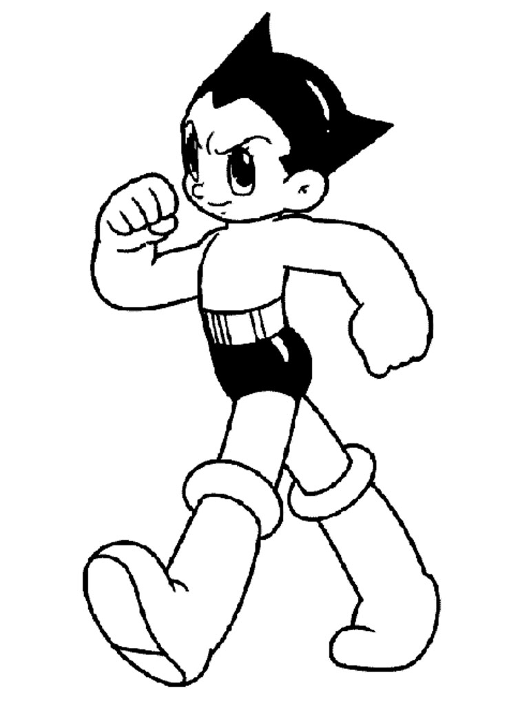 Disegno di Astro Boy facile da colorare