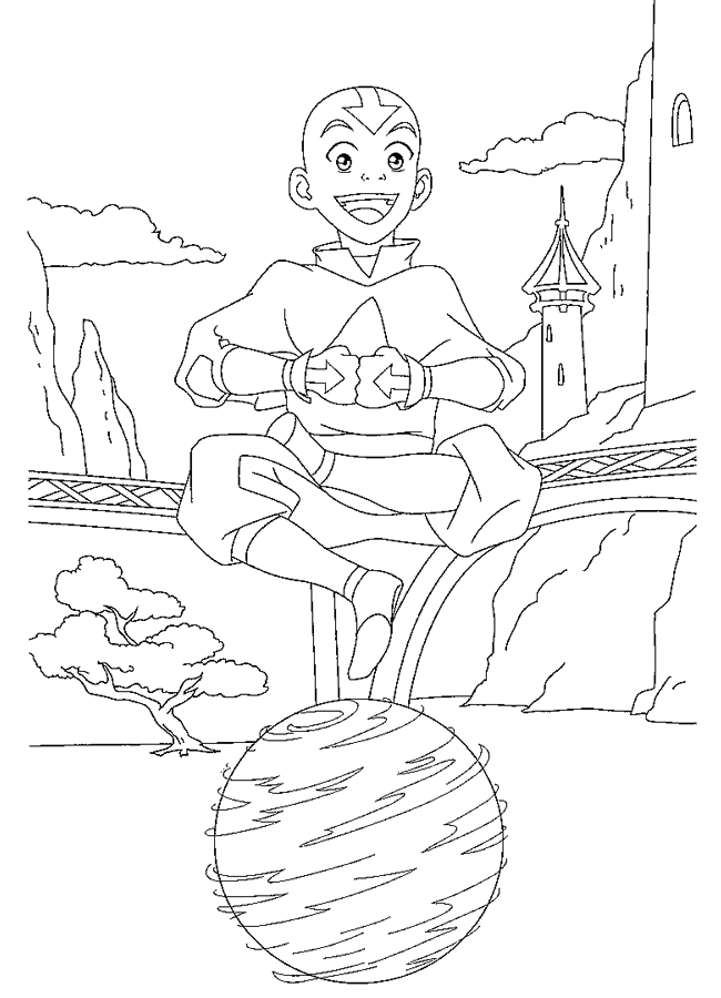 Avatar The Last Airbender coloring page