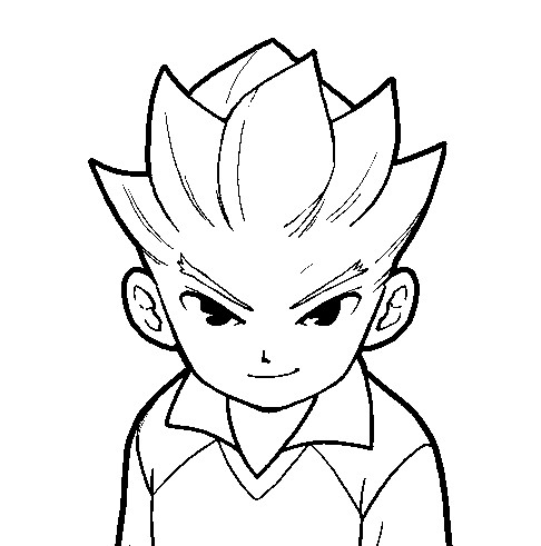 Disegno di Axel Blaze Inazuma Eleven da colorare