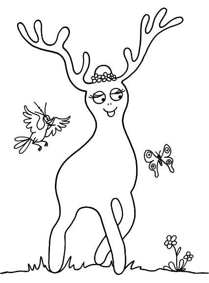 Barbalala coloring page