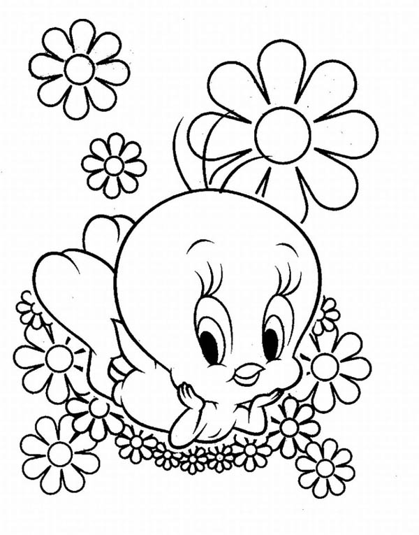 Coloriage bebe titi