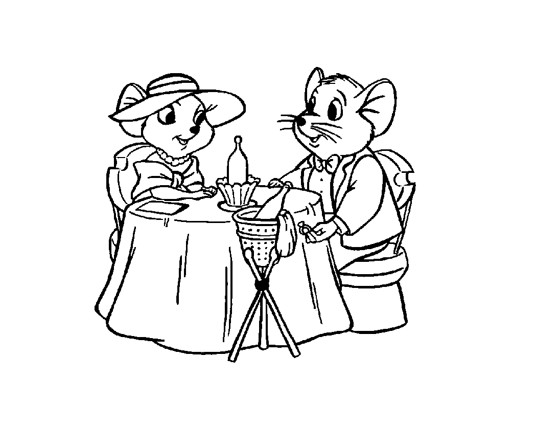 Bernard And Bianca coloring page