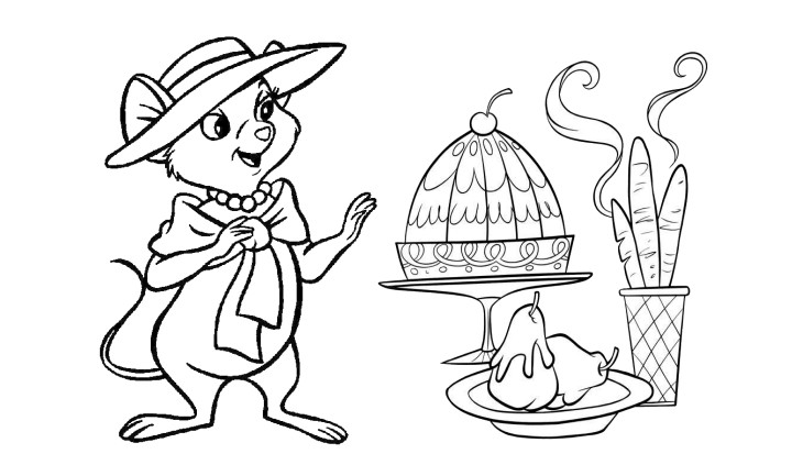 Bianca Disney coloring page