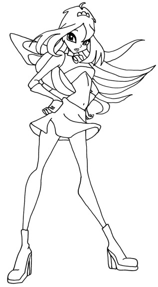 Bloom Winx coloring page