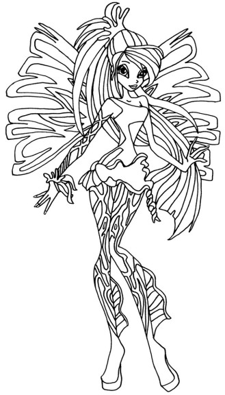 Bloom Sirenix Winx coloring page