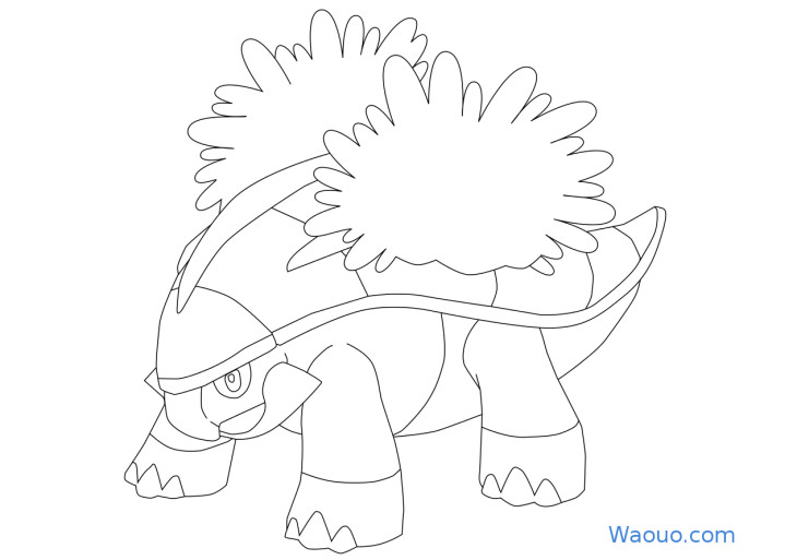 Grotle Pokemon coloring page