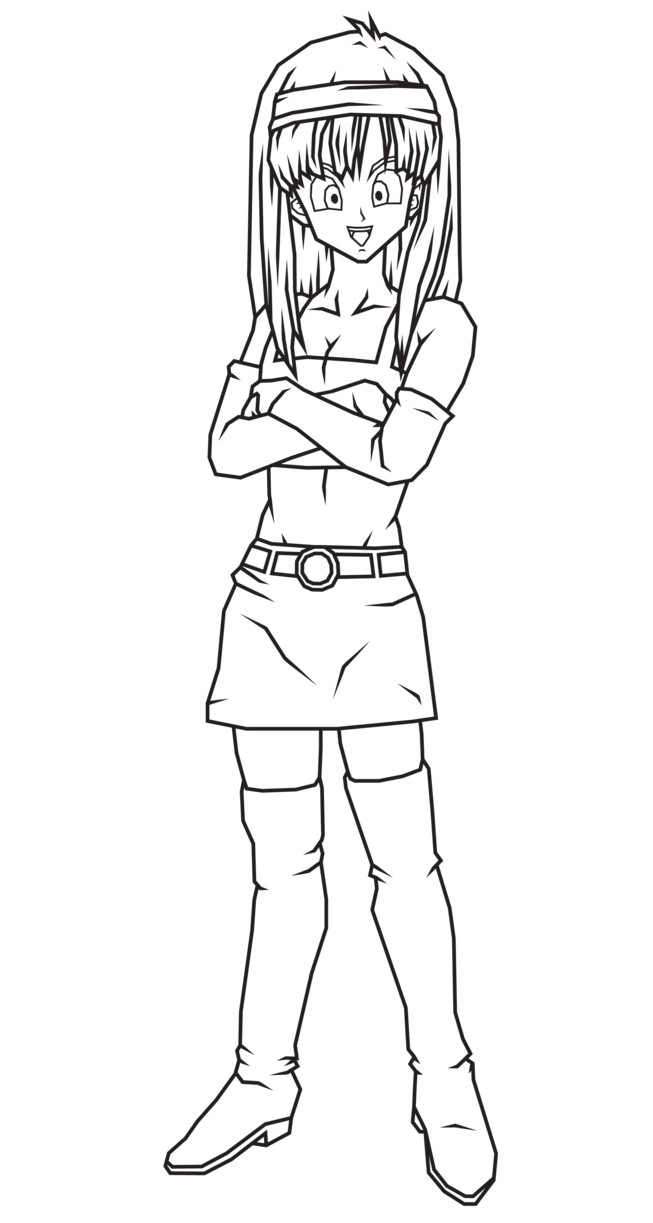 Bra The Daughter Of Bulma coloring page