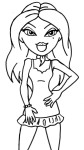 Bratz Yasmin coloring page