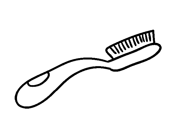 Toothbrush coloring page