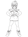 Coloriage Bulma DBZ