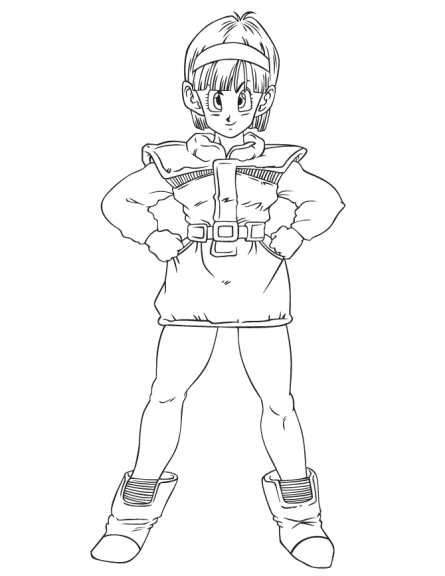 Disegno di Bulma Dbz da colorare