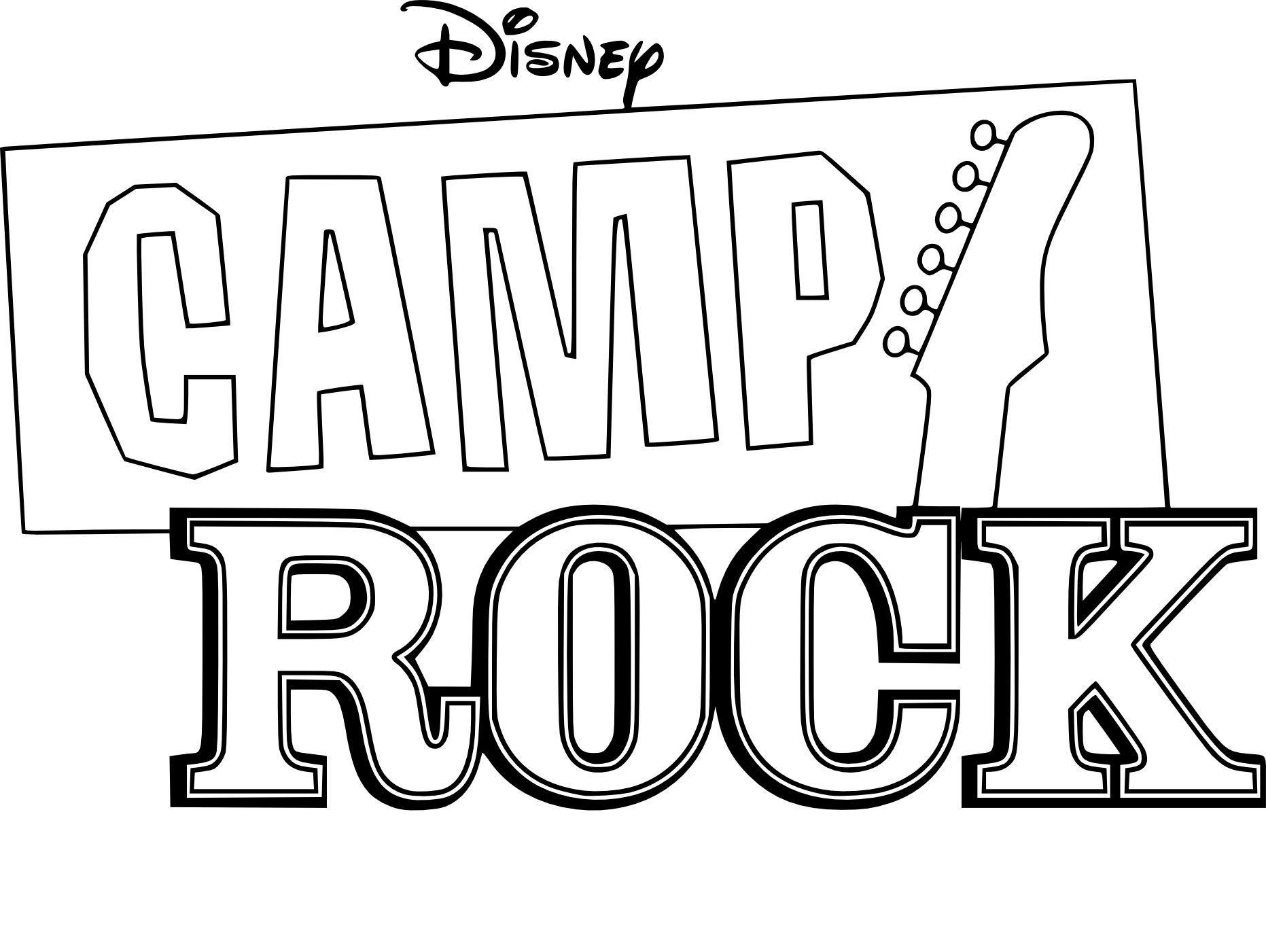 Camp Rock coloring page