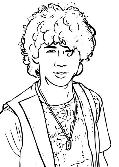 Kevin Jones Camp Rock coloring page