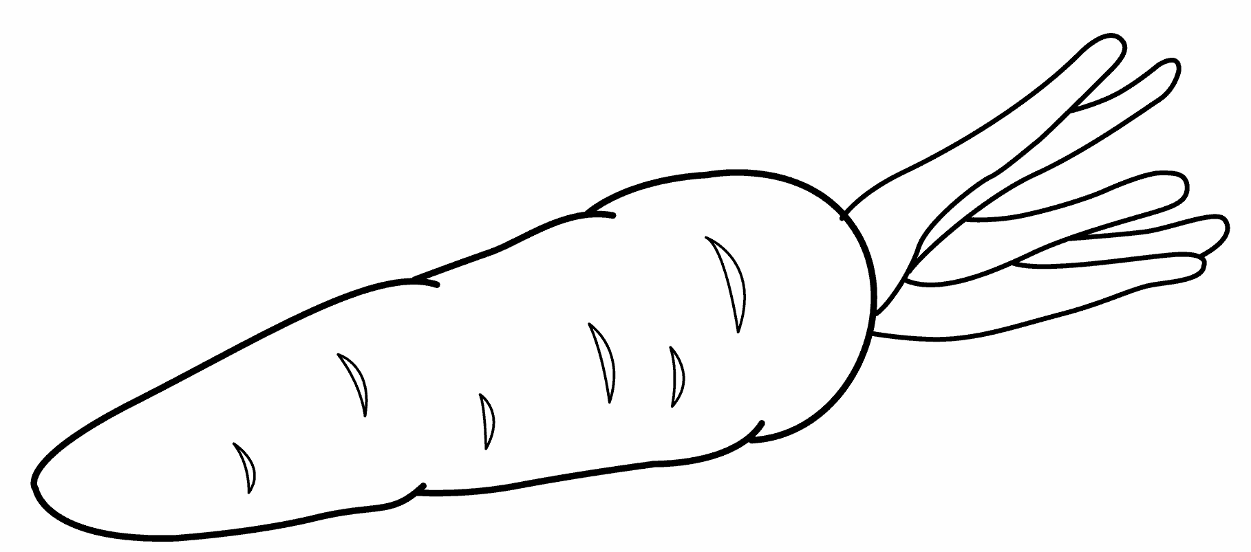 Carrot coloring page