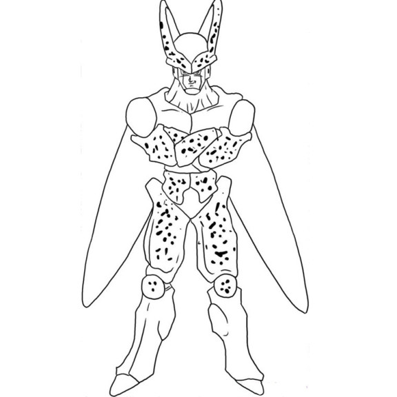 Cell Dbz coloring page