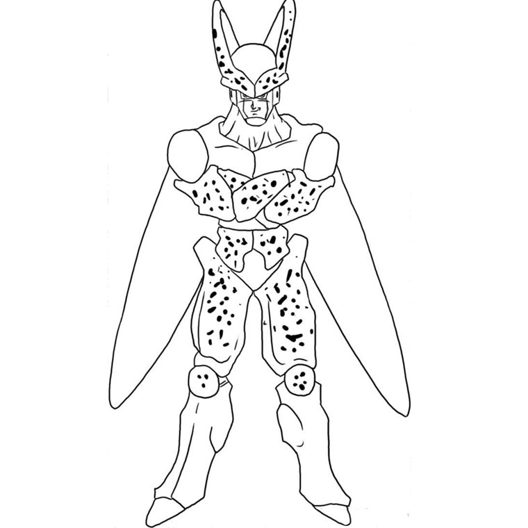 Cell Dbz coloring page
