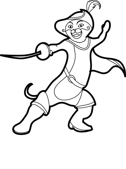 Puss In Boots coloring page