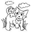 Nature Cat coloring page