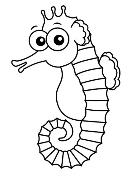 Sea Horse coloring page