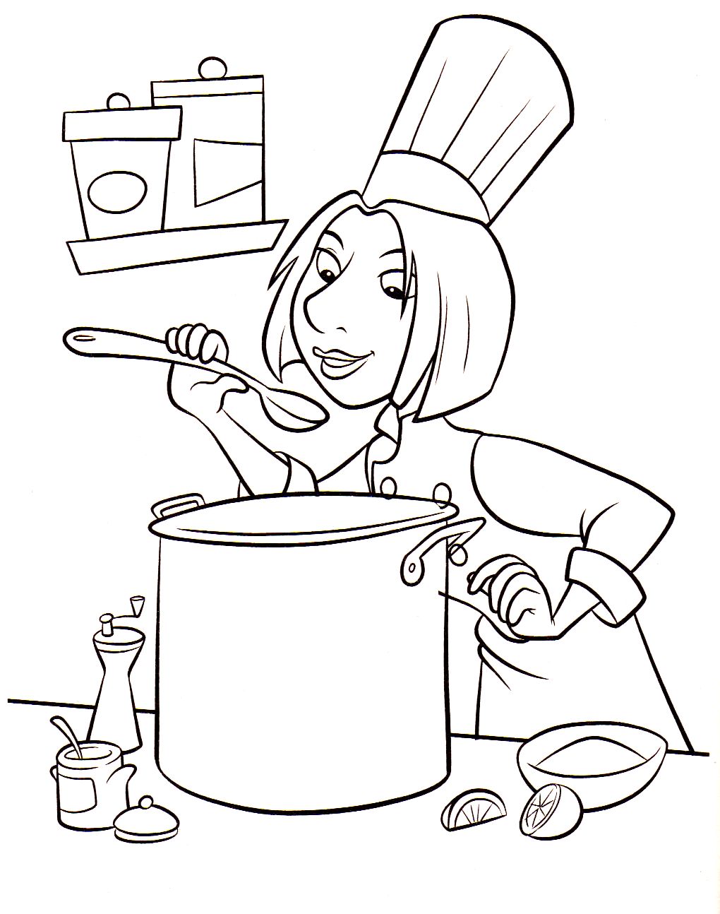 Coloriage Colette Ratatouille