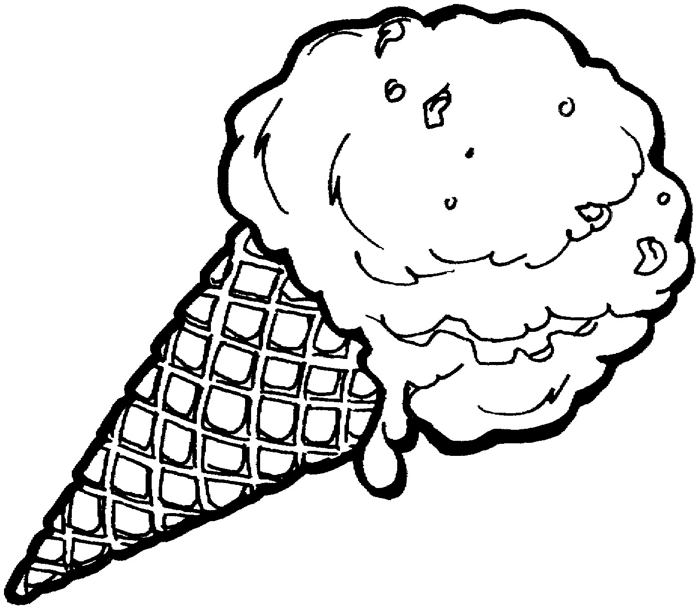 Ice Cream Cone coloring page